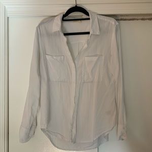 Anthropologie cloth and stone white blouse
